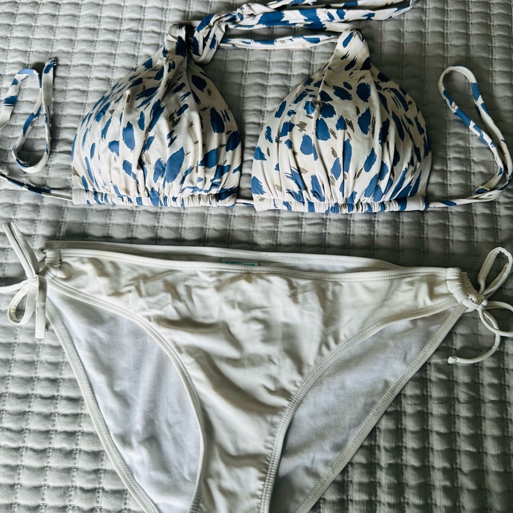 La Blanca Blue and White Bikini